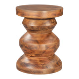 Kerala Side Table Brown Side Tables LOOMLAN By Zuo Modern