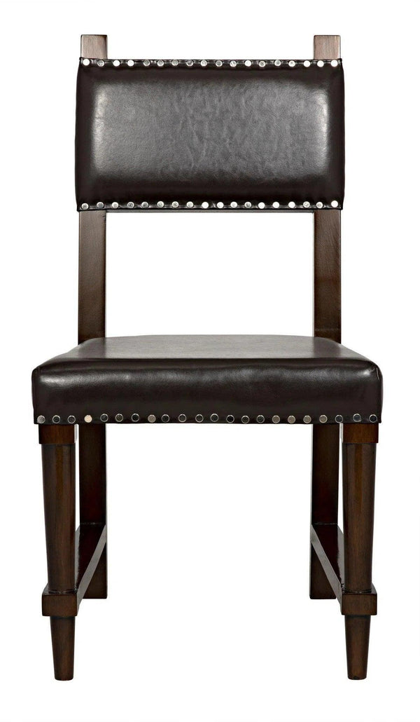 Kerouac Leather Upholstered Armless Dining Chair