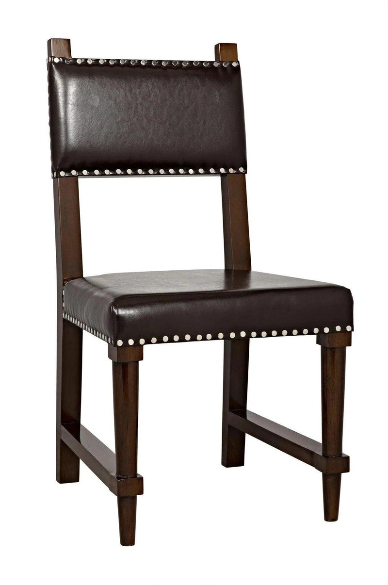 Kerouac Leather Upholstered Armless Dining Chair