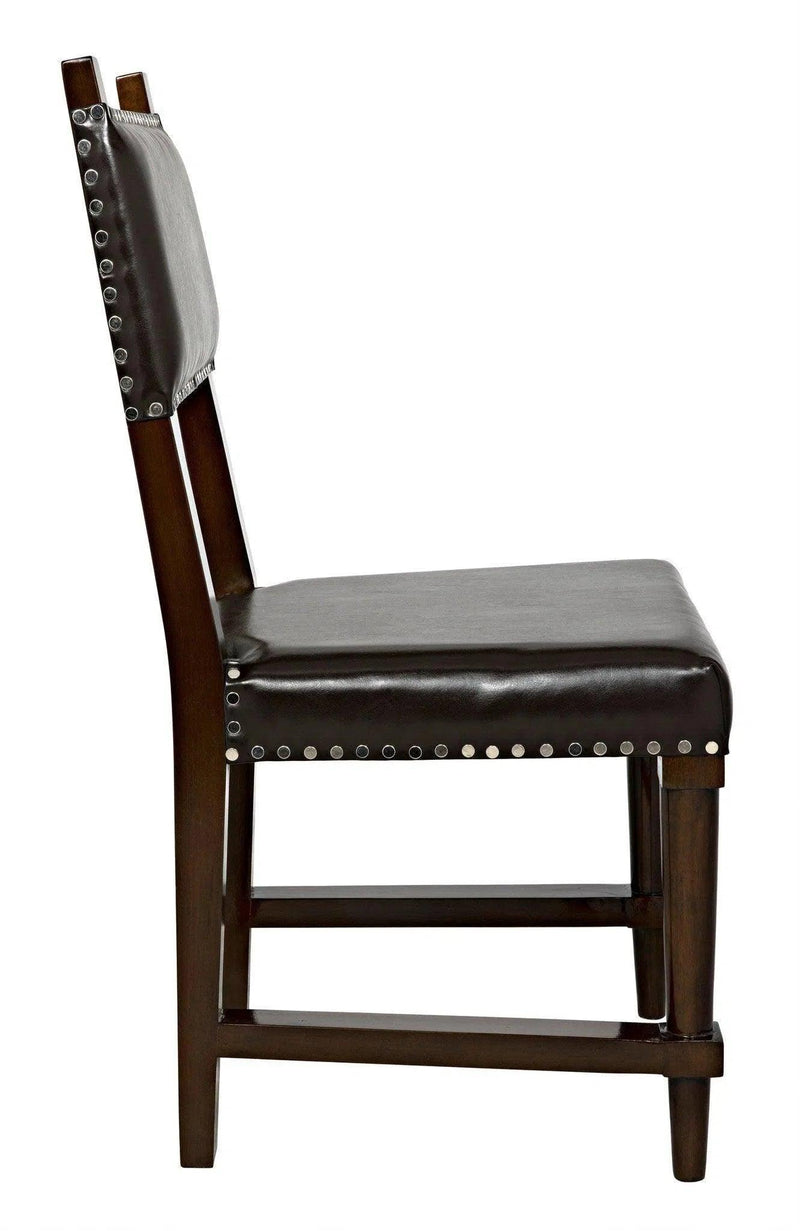 Kerouac Leather Upholstered Armless Dining Chair