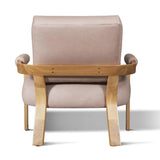 Kervella Full Aniline Nubuck Leather Accent Chair Accent Chairs LOOMLAN By One For Victory