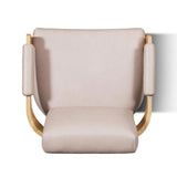 Kervella Full Aniline Nubuck Leather Accent Chair Accent Chairs LOOMLAN By One For Victory