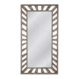 Kessler Wood Brown Vertical Floor Mirror Floor Mirrors LOOMLAN By Bassett Mirror