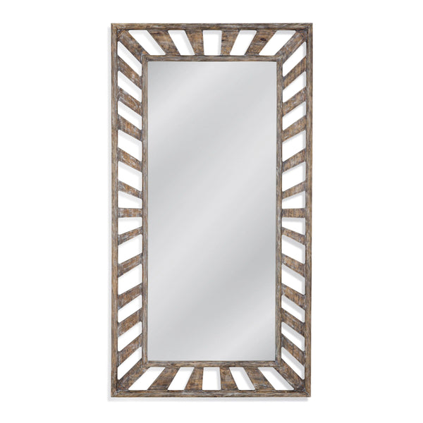 Kessler Wood Brown Vertical Floor Mirror Floor Mirrors LOOMLAN By Bassett Mirror