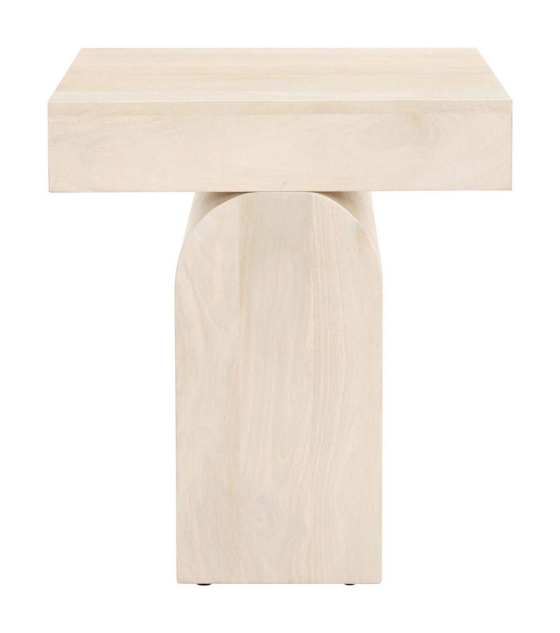 Kiel Side Table Natural Side Tables LOOMLAN By Zuo Modern