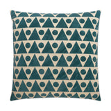 Kilo Turquoise Throw Pillow With Insert Throw Pillows LOOMLAN By D.V. Kap