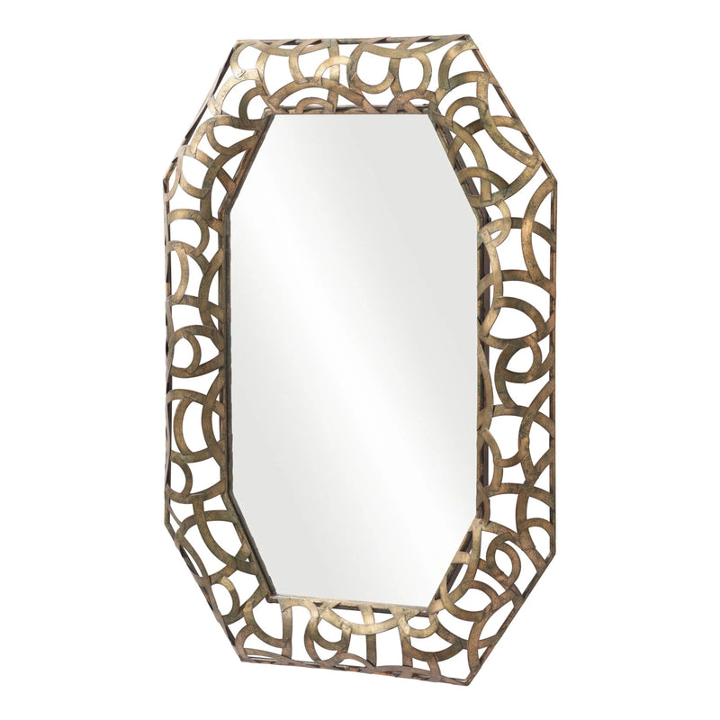 Kin Mirror Antique Gold Wall Mirrors LOOMLAN By Zuo Modern