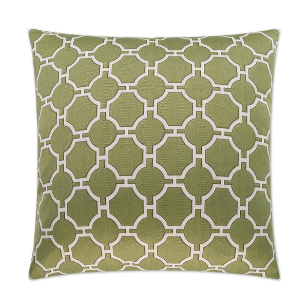 Kinder Green Throw Pillow With Insert Throw Pillows LOOMLAN By D.V. Kap