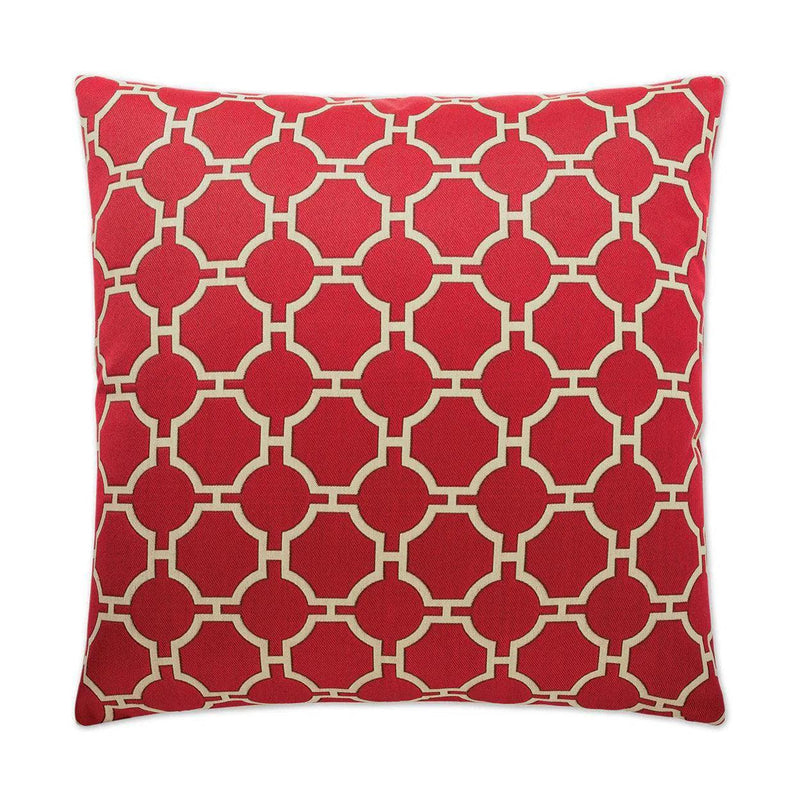 Kinder Red Throw Pillow With Insert Throw Pillows LOOMLAN By D.V. Kap