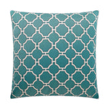 Kinder Turquoise Throw Pillow With Insert Throw Pillows LOOMLAN By D.V. Kap