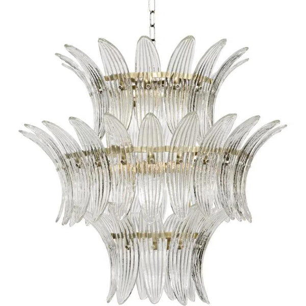 King Metal and Glass Chandelier Chandeliers LOOMLAN By Noir