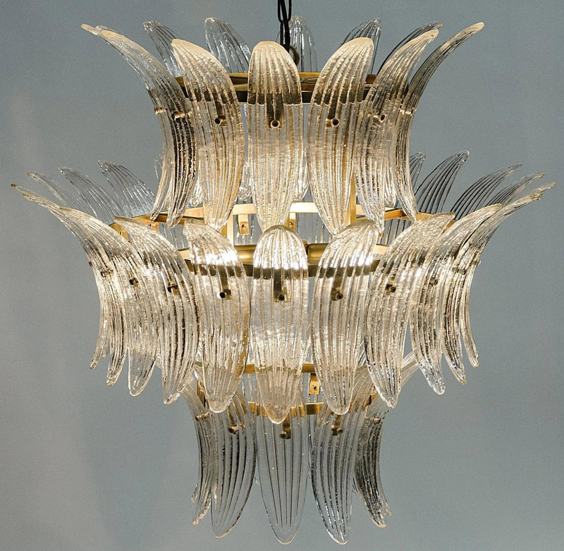 King Metal and Glass Chandelier Chandeliers LOOMLAN By Noir