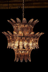 King Metal and Glass Chandelier Chandeliers LOOMLAN By Noir