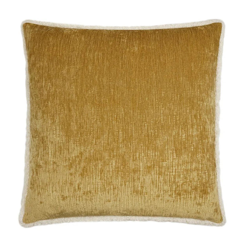 Kinney Gold Transitional Solid Gold Large Throw Pillow With Insert Throw Pillows LOOMLAN By D.V. Kap