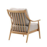 Kinsley Club Chair - Light Linen Cushions / Natural Frame Club Chairs LOOMLAN By LH Imports