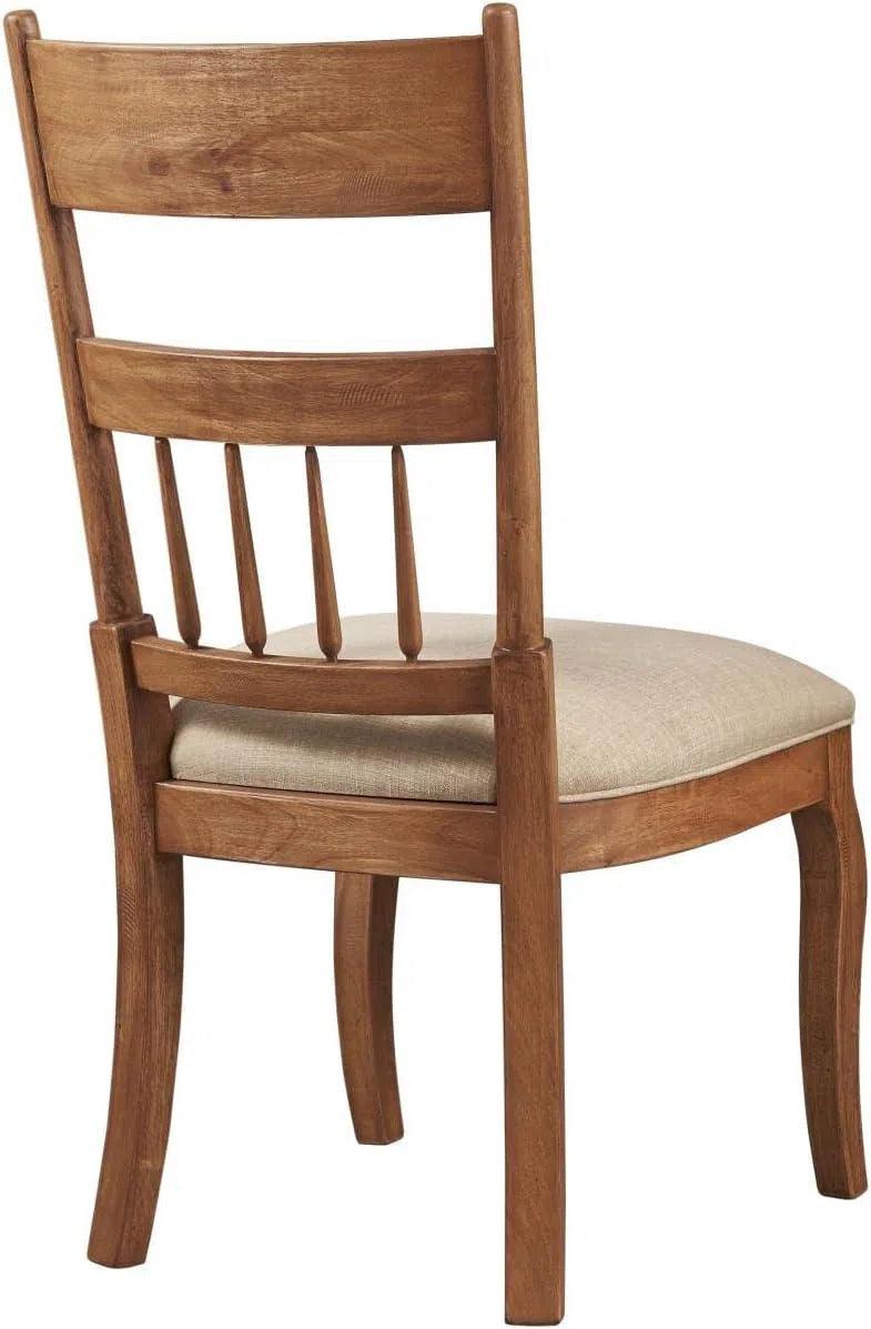 Kinzie Pine Wood Brown Armless Side Chair Club Chairs LOOMLAN By Bassett Mirror