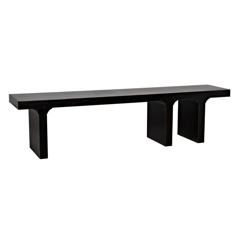 Kir Bench, Hand Rubbed Black Bedroom Benches LOOMLAN By Noir