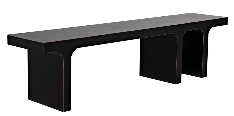 Kir Bench, Hand Rubbed Black Bedroom Benches LOOMLAN By Noir