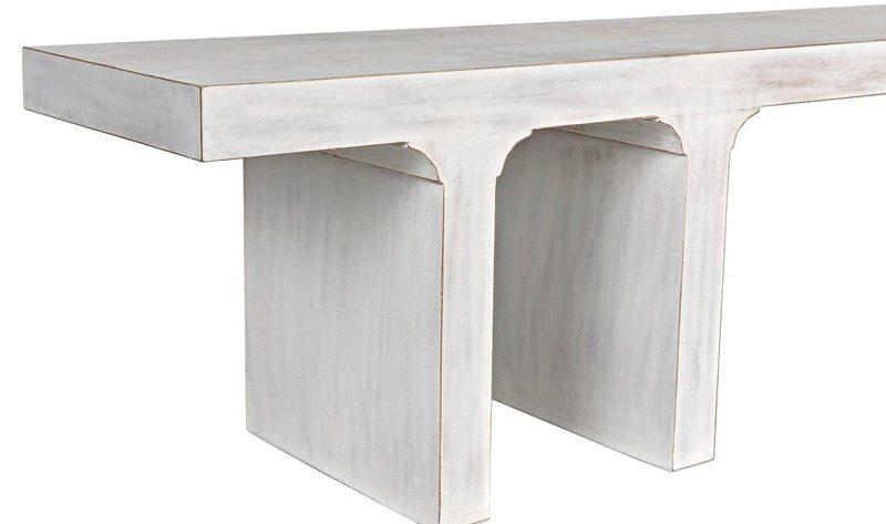 Kir Wood White Bench Bedroom Benches LOOMLAN By Noir