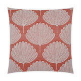 Kita Coral Global Floral Coral Salmon Large Throw Pillow With Insert Throw Pillows LOOMLAN By D.V. Kap