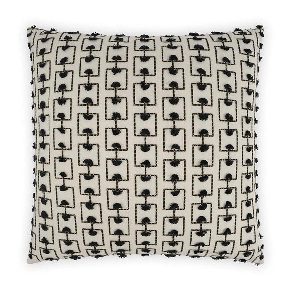 Klare Black Throw Pillow With Insert Throw Pillows LOOMLAN By D.V. Kap