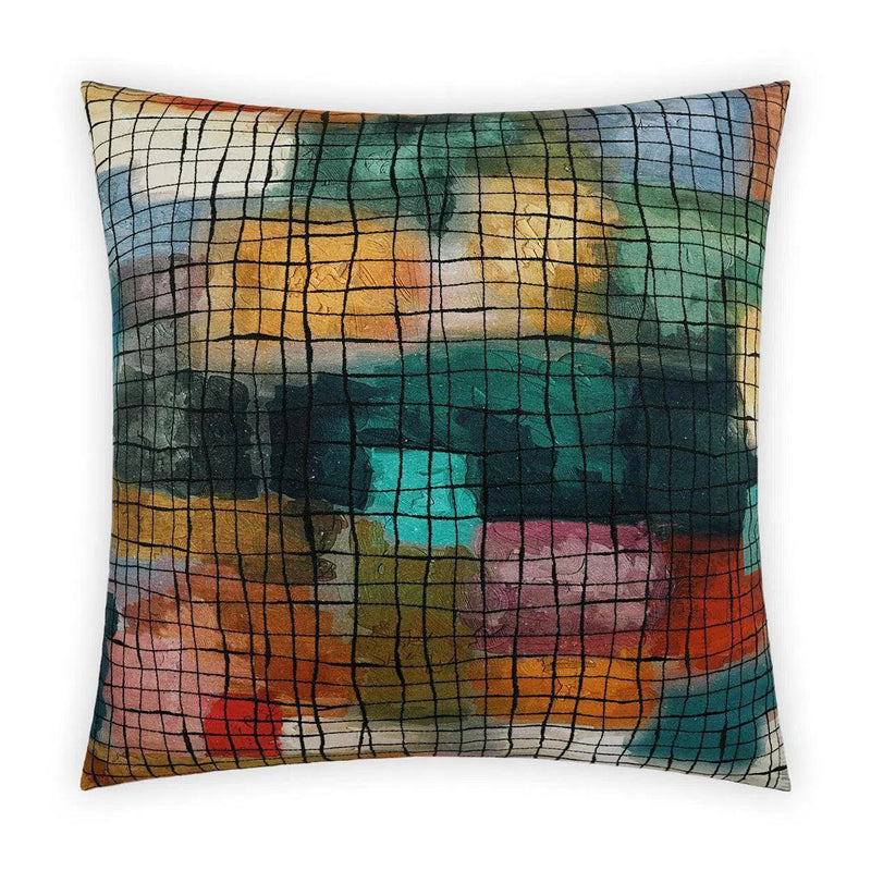 Klee Multi Color Throw Pillow With Insert Throw Pillows LOOMLAN By D.V. Kap