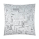 Klint Mist Grey Throw Pillow With Insert Throw Pillows LOOMLAN By D.V. Kap