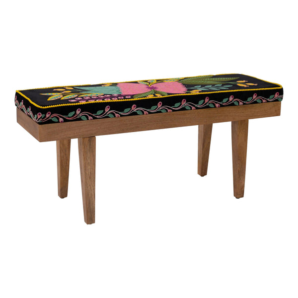 Kochi Bench Multicolor Bedroom Benches LOOMLAN By Zuo Modern