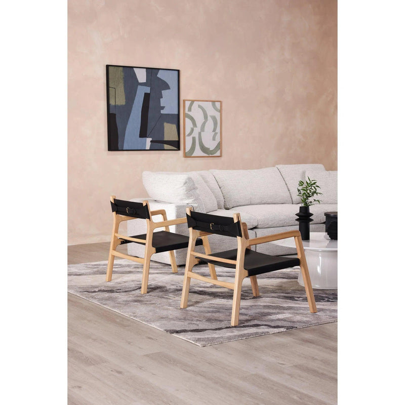 Kolding Wood Armchair Club Chairs LOOMLAN By Moe's Home