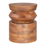 Kollam Side Table Brown Side Tables LOOMLAN By Zuo Modern