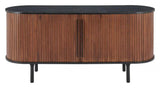 Koriana Wood Black and Walnut Sideboard Sideboards LOOMLAN By Zuo Modern