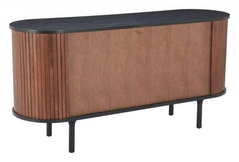 Koriana Wood Black and Walnut Sideboard Sideboards LOOMLAN By Zuo Modern