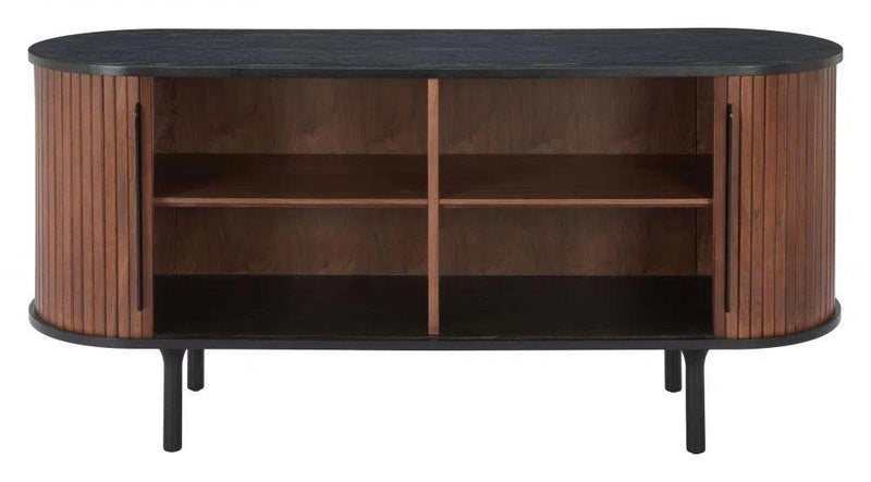 Koriana Wood Black and Walnut Sideboard Sideboards LOOMLAN By Zuo Modern