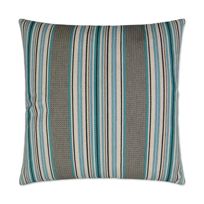 Kreiger Blue Throw Pillow With Insert Throw Pillows LOOMLAN By D.V. Kap