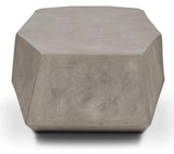 Kristal Fiber Reinforced Concrete Geometric Coffee Table Outdoor Coffee Tables LOOMLAN By Urbia