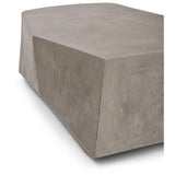 Kristal Fiber Reinforced Concrete Geometric Coffee Table Outdoor Coffee Tables LOOMLAN By Urbia