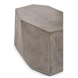 Kristal Fiber Reinforced Concrete Geometric End Table Outdoor Side Tables LOOMLAN By Urbia