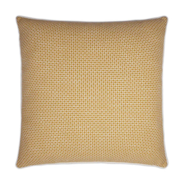 Kristal Saffron Traditional Yellow Large Throw Pillow With Insert Throw Pillows LOOMLAN By D.V. Kap