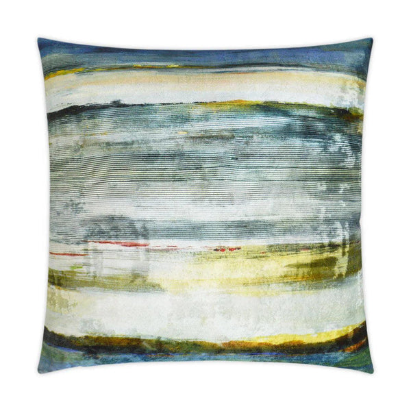 Kula Blue Throw Pillow With Insert Throw Pillows LOOMLAN By D.V. Kap