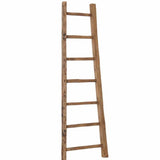 Ladder Etagere Wood Shelves With Wood Frame Tall and Narrow Etageres LOOMLAN By LH Imports