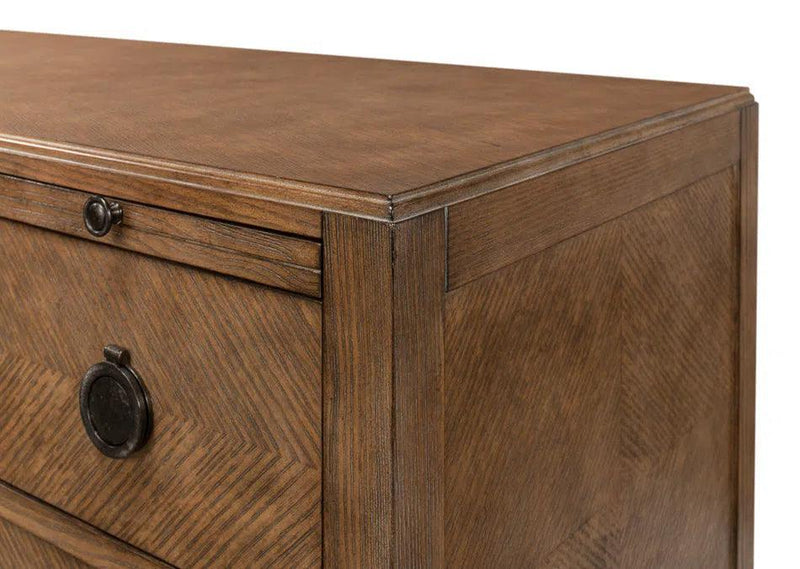 Ladlow Chest Two Drawers Light Mink Finish Chests LOOMLAN By Sarreid