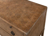 Ladlow Chest Two Drawers Light Mink Finish Chests LOOMLAN By Sarreid