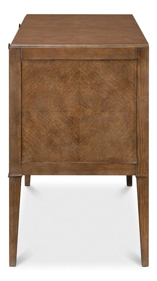 Ladlow Chest Two Drawers Light Mink Finish Chests LOOMLAN By Sarreid