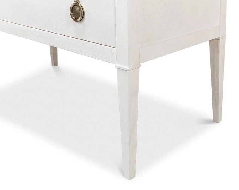 Ladlow Chest Two Drawers Working White Chests LOOMLAN By Sarreid