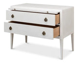 Ladlow Chest Two Drawers Working White Chests LOOMLAN By Sarreid