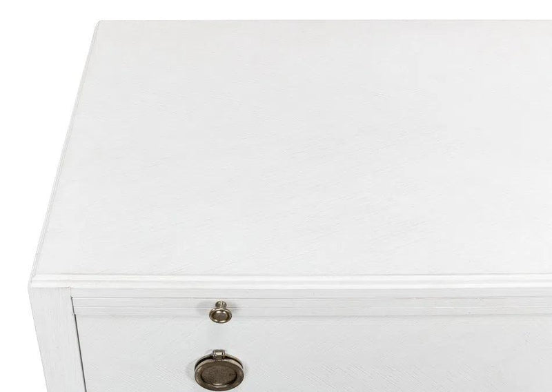 Ladlow Chest Two Drawers Working White Chests LOOMLAN By Sarreid