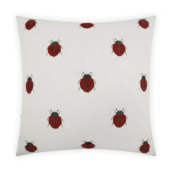 Lady Luck Red Throw Pillow With Insert Throw Pillows LOOMLAN By D.V. Kap