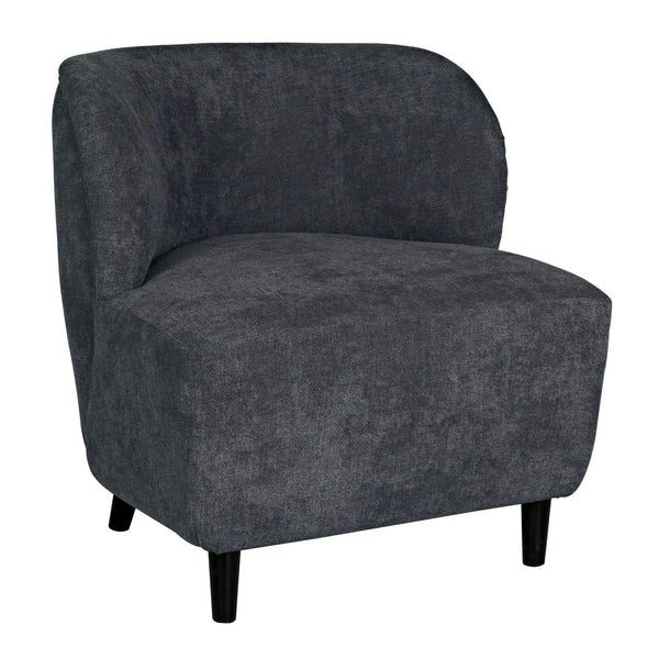 Laffont Chair With Grey Fabric Accent Chairs LOOMLAN By Noir