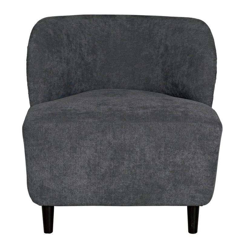 Laffont Chair With Grey Fabric Accent Chairs LOOMLAN By Noir