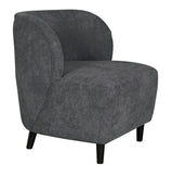 Laffont Chair With Grey Fabric Accent Chairs LOOMLAN By Noir